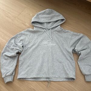 Gray Hoodie with Drawstring